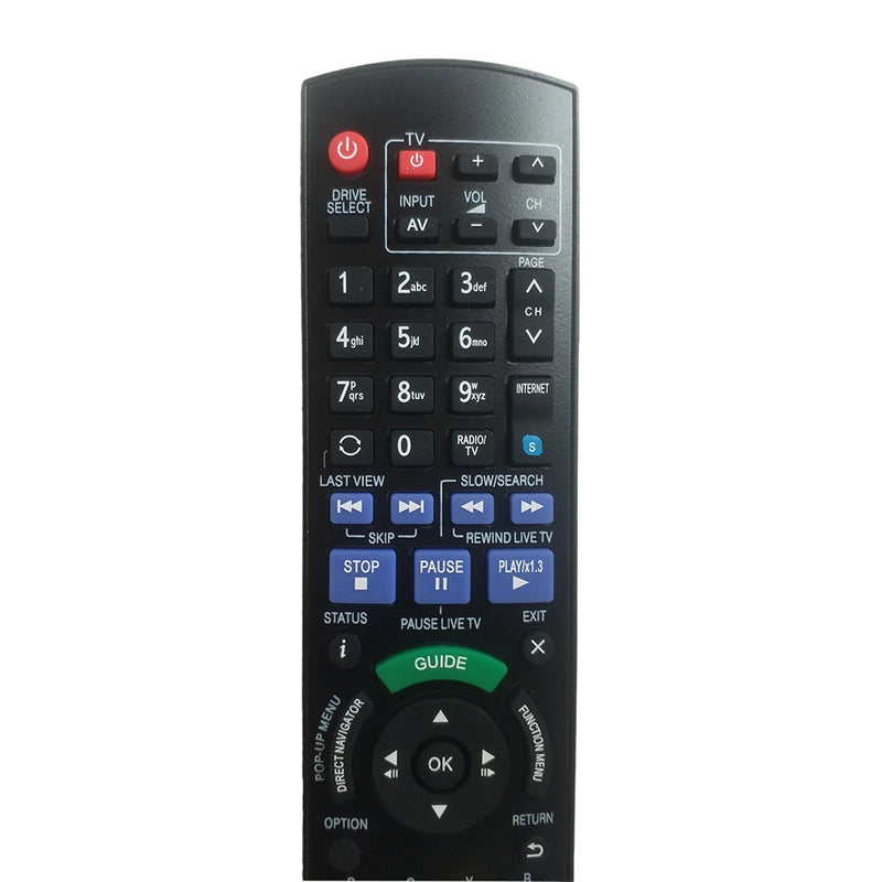 N2QAYB000757 Remote for Panasonic DMRPWT520 DMRPWT530 DMRPWT635 Blu-Ray DVD Player Controller