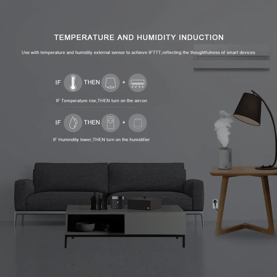 RM4 MINI IR Remote Controller Air Conditioning TV Set-top Box Temperature Humidity Sensor HTS2