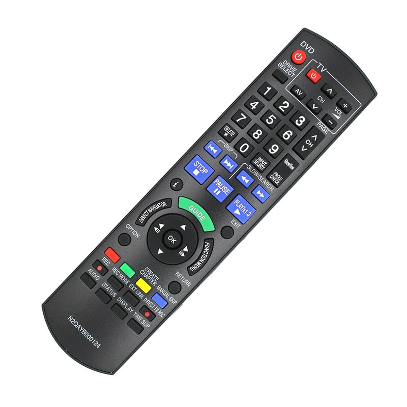 Replacement Remote Control for Panasonic N2QAYB000124 DVD Recorder Remote