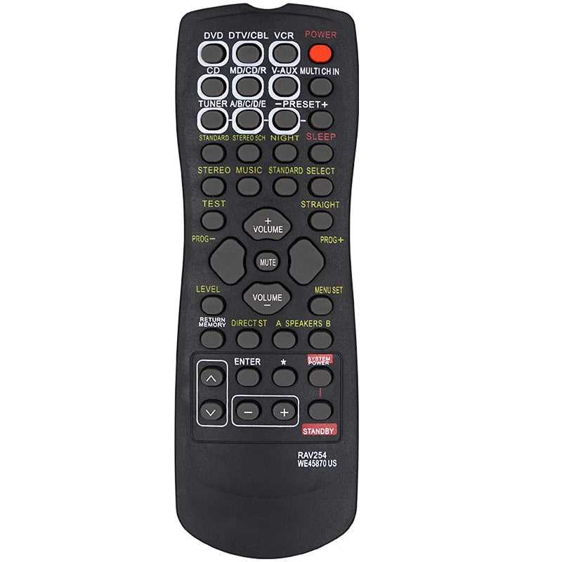 Remote Control suited For Yamaha AV RAV22 RX-V350 RX-459 HTR-5630 DSP-AX457 DSP-AX557