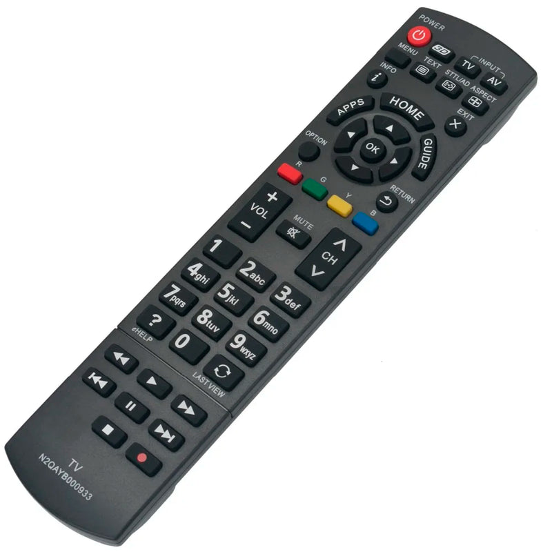 Remote Control N2QAYB000933 for Panasonic TV Models TH42AS700A, TH50AS700A, TH55AS700A, TH60AS700A