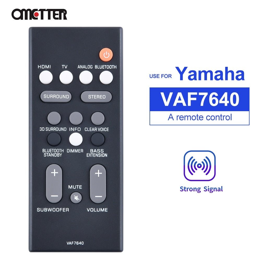 Remote for Yamaha FSR78 VAF7640 VAH0130 YAS-106 YAS-207 ATS-1060 YAS-107 ATS-1070 Speaker Soundbar