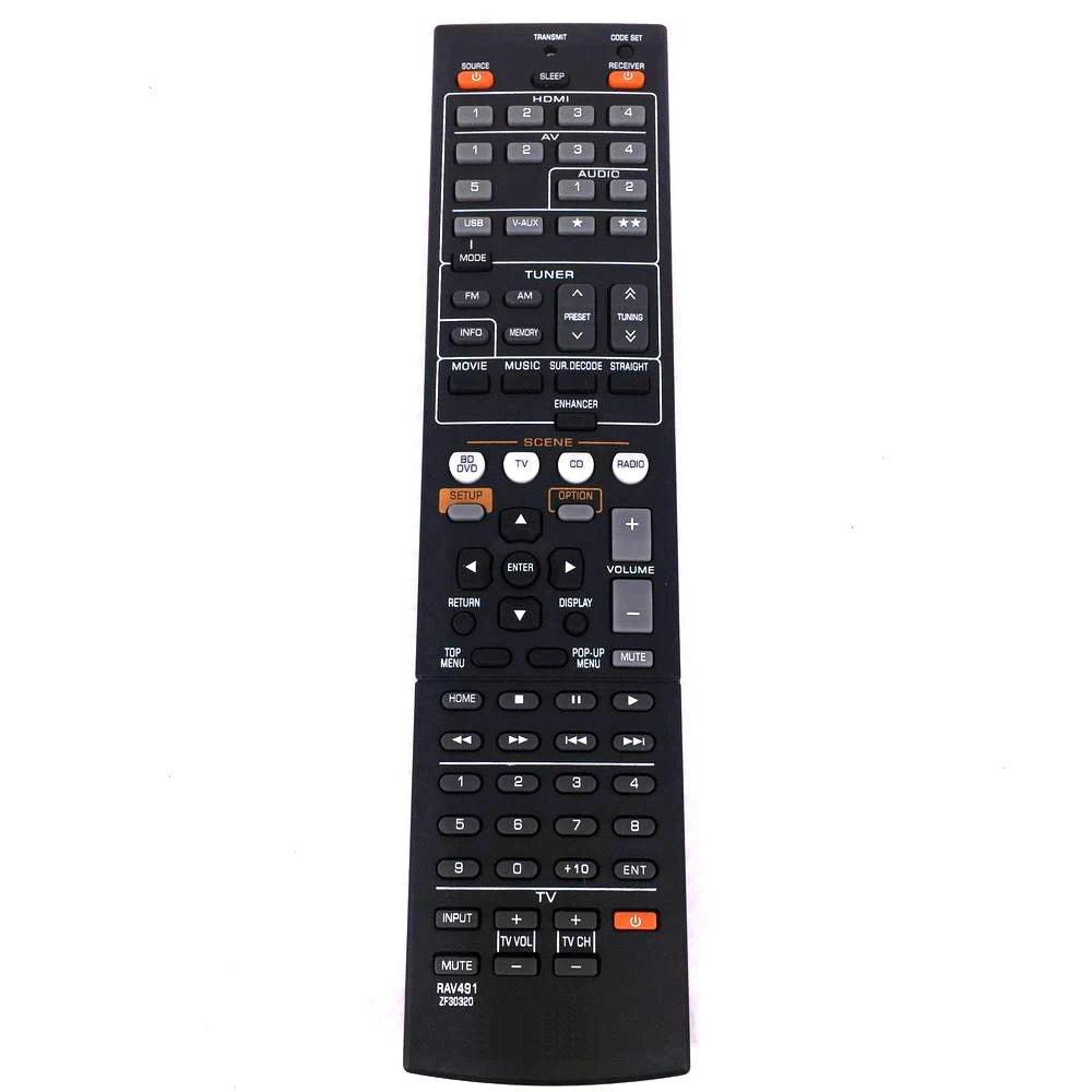 Remote Control RAV491 for YAMAHA AV Receiver RX-V375 RX-V367 RX-V373 RX-V471 RX-V571