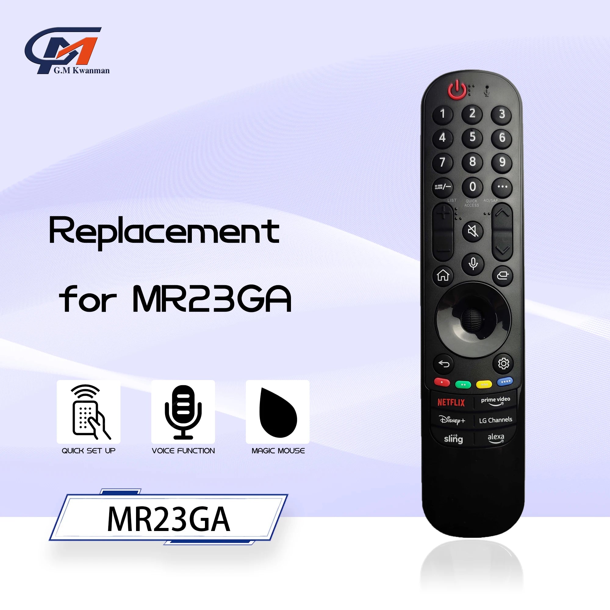 AN-MR23GA Magic Remote with Pointer and Voice for LG 2023 OLED B3 C3 G3 UR8000 QNED UHD Series