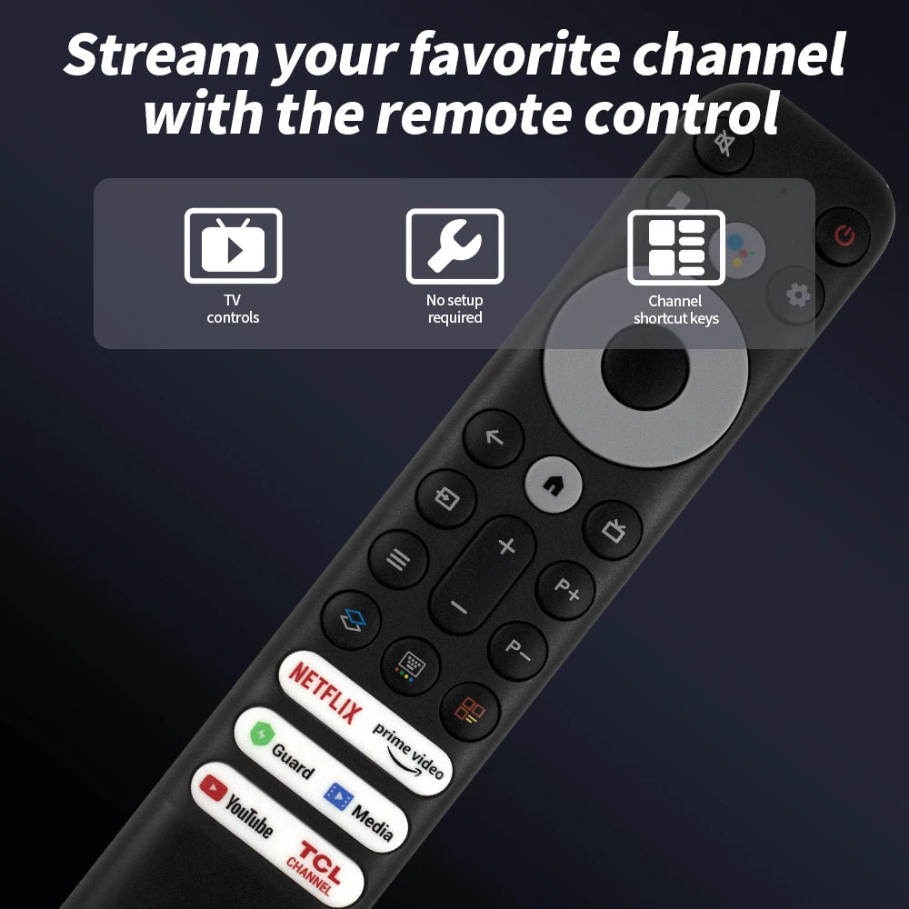 RC902V FMR4 Replacement Remote for TCL Mini-LED QLED 4K UHD Smart Android TV (No Voice Function)