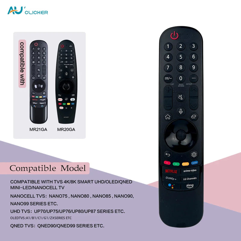 AN-MR22GA AKB76039902 Magic TV Remote with Mic for LG TV OLED65C2PUB 65 C2 Series 4K Smart OLED TV