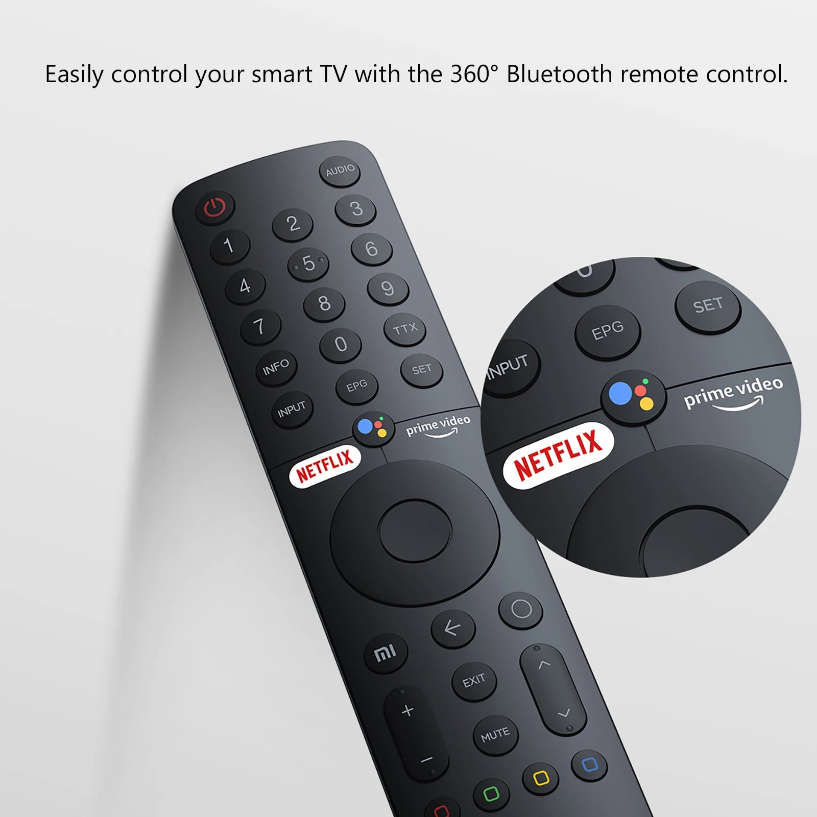 XMRM-19 Bluetooth Voice Remote Control for Xiaomi Mi TV P1 Q1 Smart TVs L32M6-6AEU L43M6-6AEU