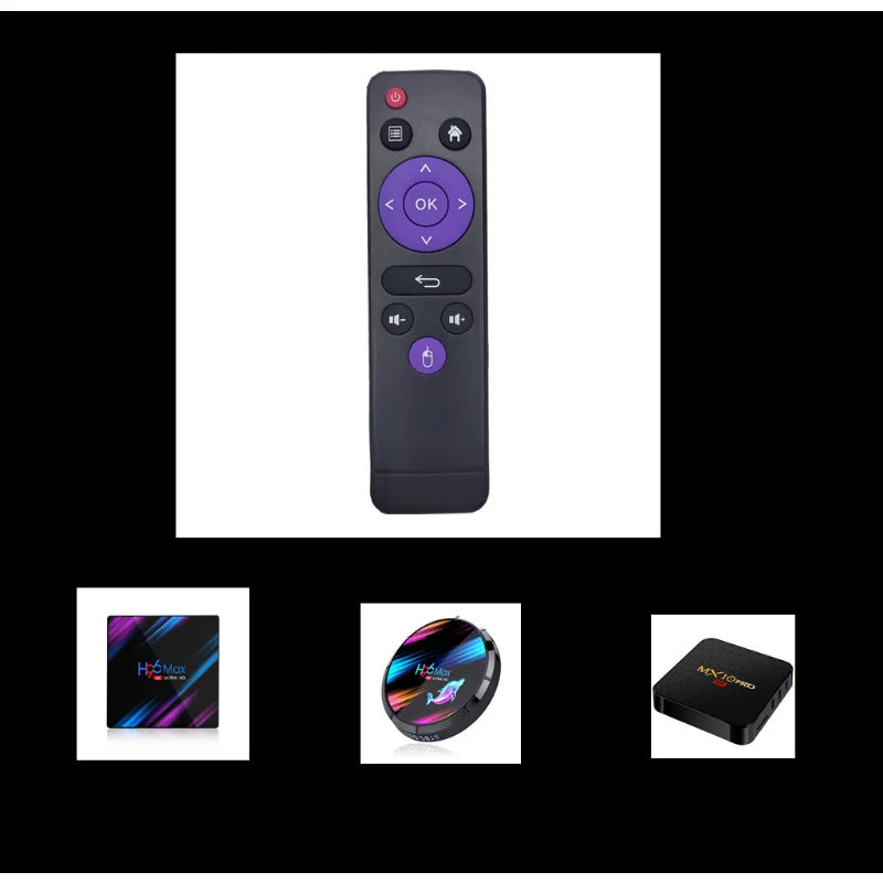 For H96 Max 331/Max X3 /Mini V8/Max H616 Remote Smart TV Box Android 10/9.0 4k Player Set Top Box