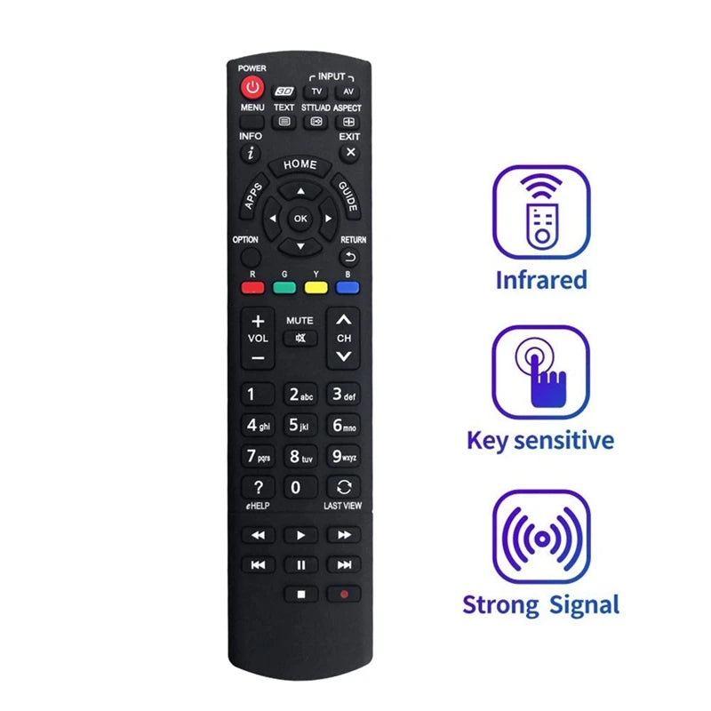 Remote Control N2QAYB000933 for Panasonic TV Models TH-60AS700A, TH55AX670A, TH60AS740A, TH-55AS670Z