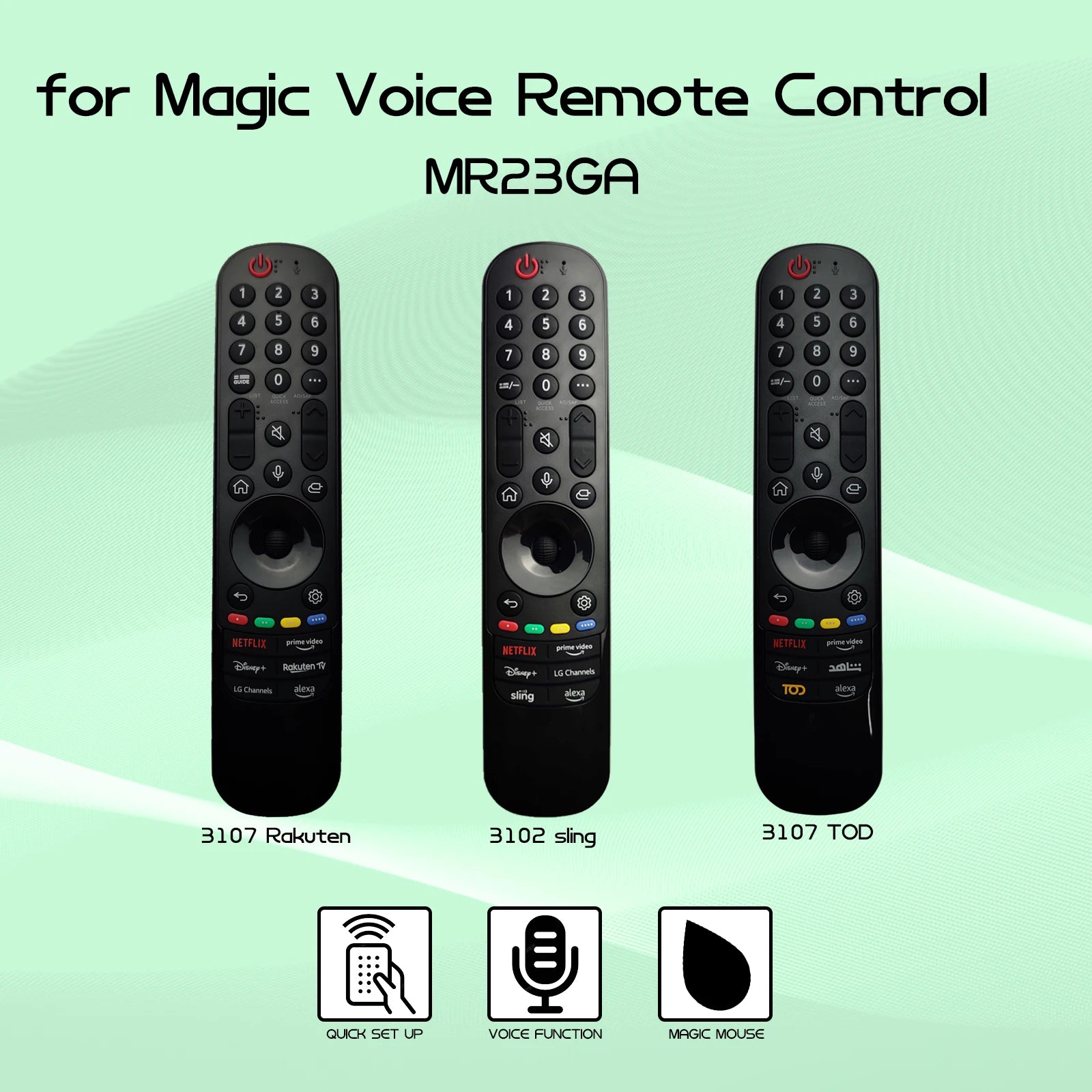 MR23GA Magic Remote for LG 2023 OLED & UHD TVs – Voice & Pointer Function Replacement Remote