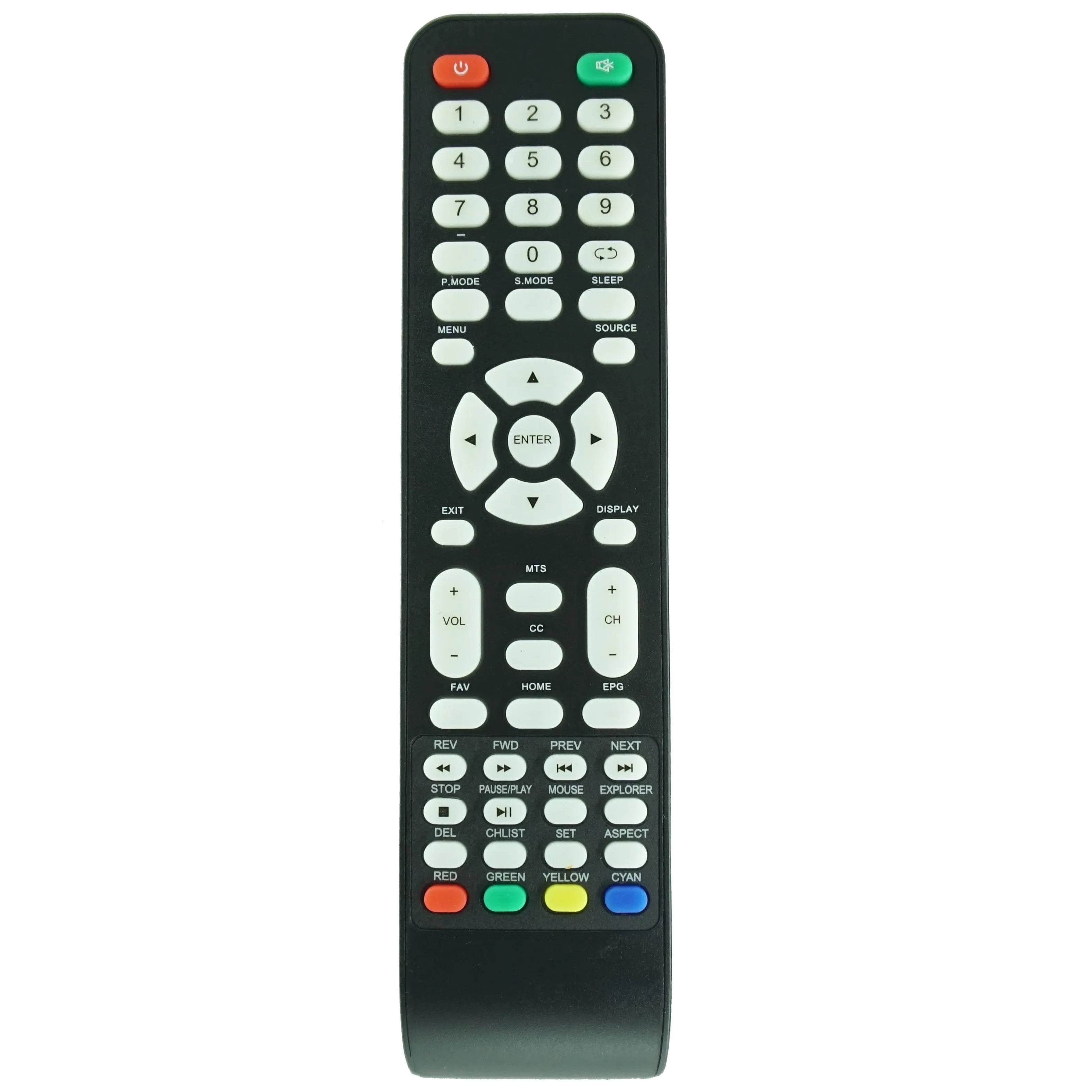 Replacement Remote for VEON Smart LCD TVs VN4019LEDDVD VN4278LCD-FHD VN4778LCD-FHD SRO19DVD