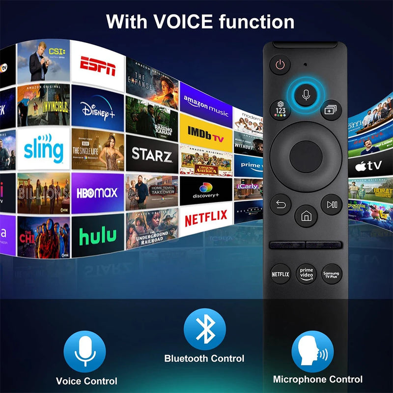 Universal Voice Remote BN59-01330A Replacement Compatible for Samsung Smart TV with Netflix & Prime