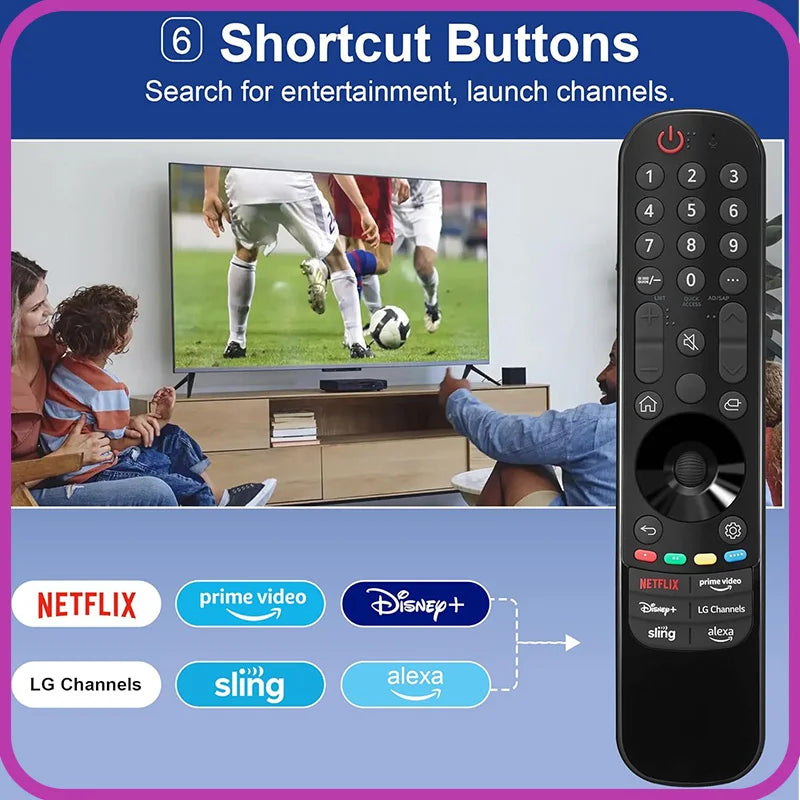 MR23GA Universal Remote for LG Smart TV 2023 – Compatible Replacement for All LG TV Models