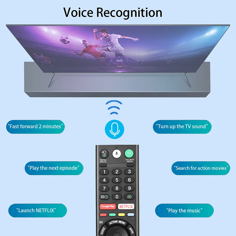 Remote for Sony TV KD-55A8G KD-65A8G KD-55A9F KD-65A9F KD-75Z9F KD-43X8000G KD-49X8000G KD-55X8000G