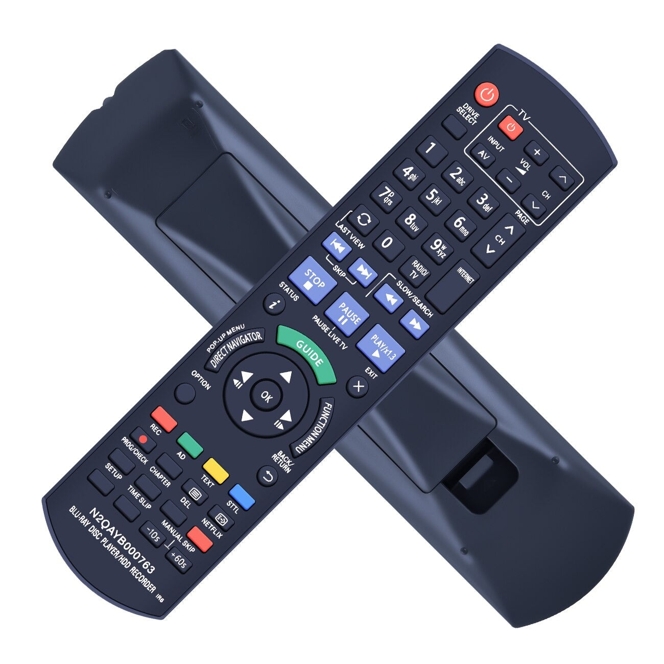 N2QAYB000763 Remote Control Replaced for Panasonic DMR-PWT420EB DMR-PWT530