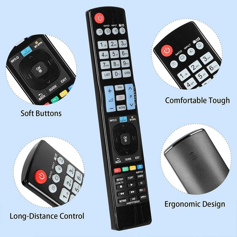 AKB73756502 Remote for LG TV 32LB57 32LA620 32LA660 42LA620 42LA640 42LA641 47LA620 47LA640 50LA690