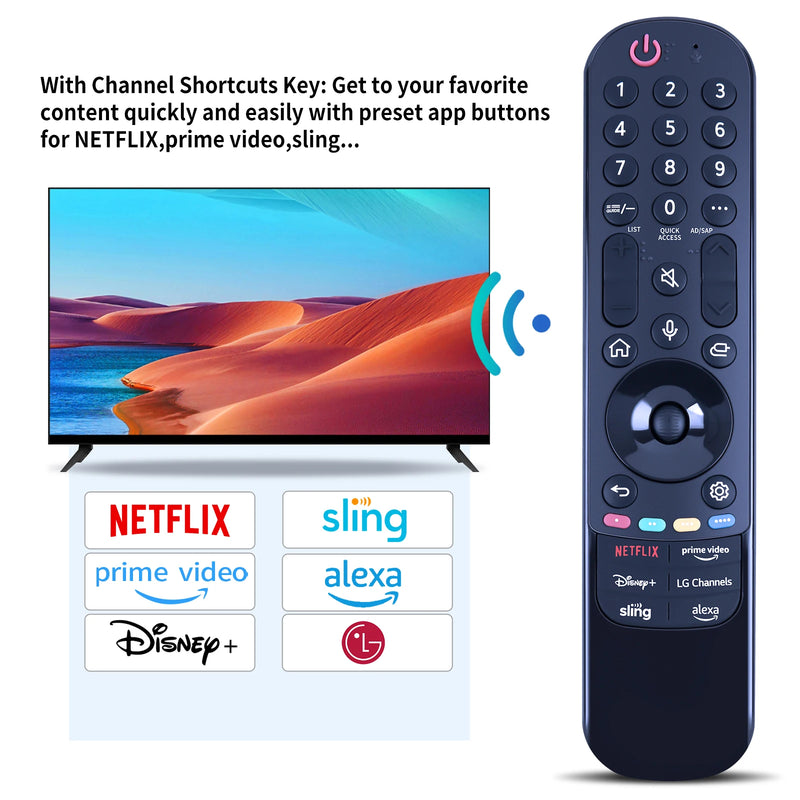 Voice Magic Remote MR23GA MR23GN AKB76043102 for Smart TV 2021-2023 with Pointer Flying Mouse