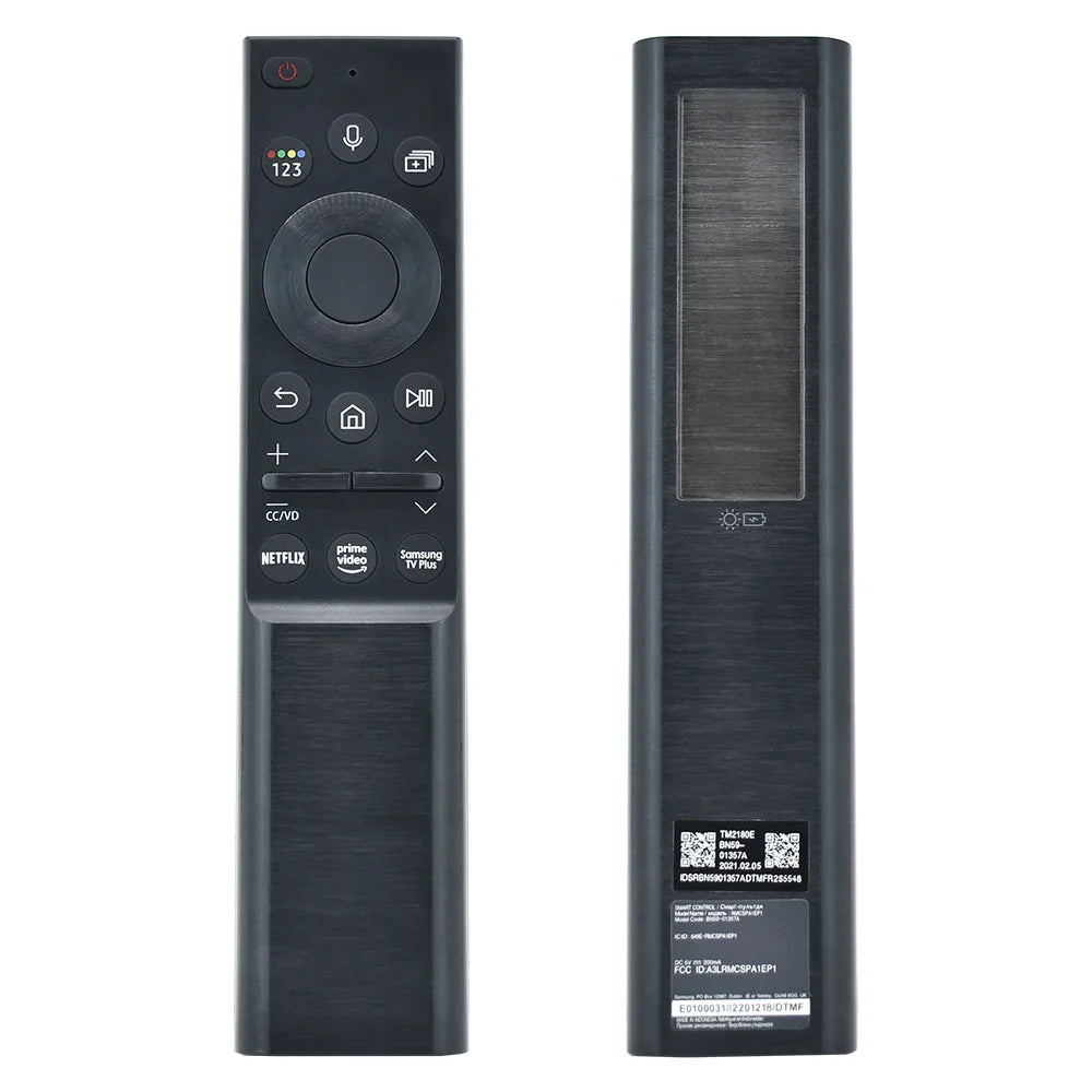 BN59-01357A Voice Remote for Samsung 2021 QLED 4K/8K TVs | Rechargeable Solar Remote for QN55QN85