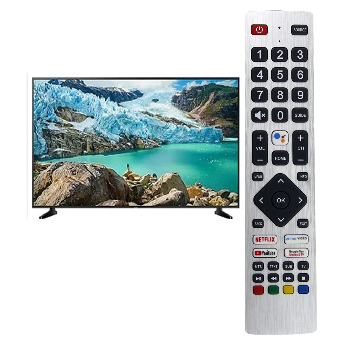 RMC0133 Universal Replacement Remote Control for Sharp TV (No Voice Functions)