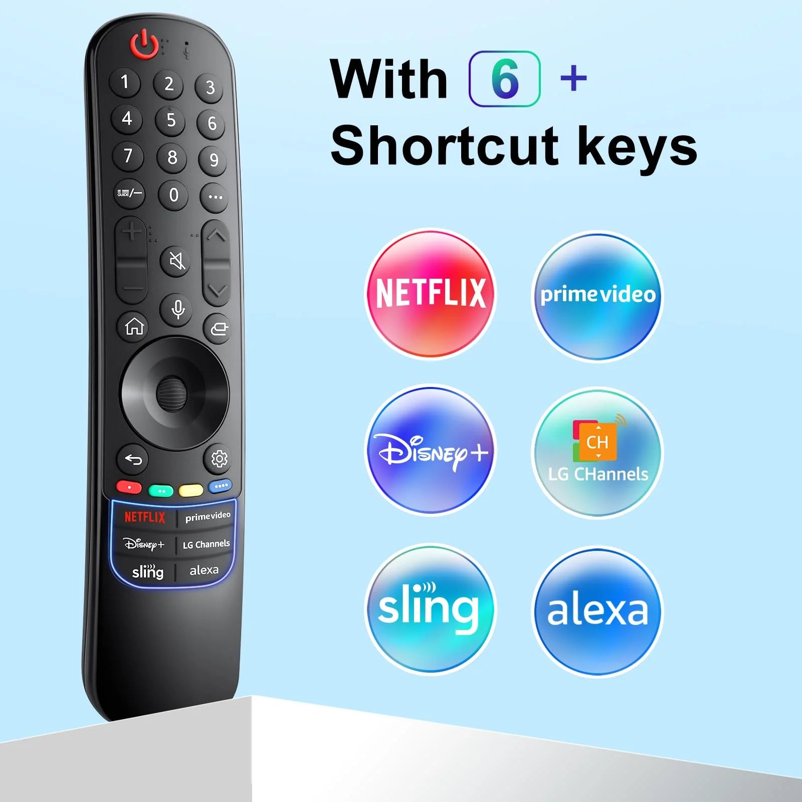 MR23GA Magic Remote with Voice & Pointer for LG Smart TVs – Compatible with 2023 OLED B3 C3 G3