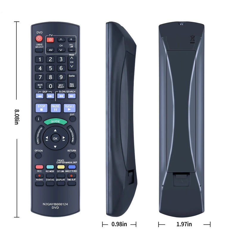 N2QAYB000124 Remote Control for Panasonic DVD Recorder DMR-EH575 DMR-EH585