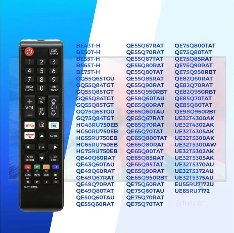 BN59-01315B for Samsung TV Remote Control with NETFLIX and Prime Video Buttons