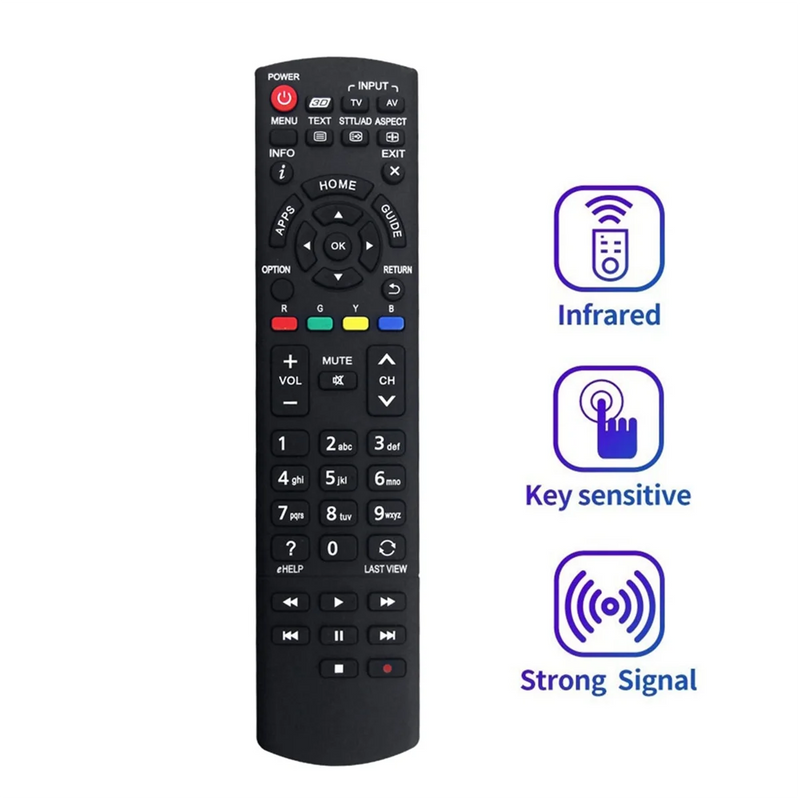 Replace N2QAYB000933 Remote Control for Panasonic TV TH-60AS700A TH55AX670A TH60AS740A TH-55AS670A