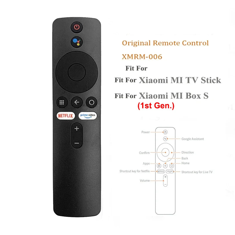 For Xiaomi MI Box S Bluetooth Voice Remote XMRM-006 Smart TV Box MI TV Stick MDZ-22-AB MDZ-24-AA