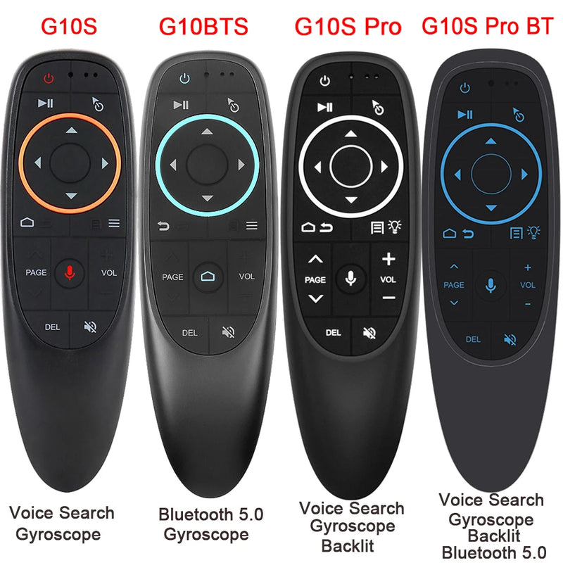 G10S G10SPRO G10BTS G10SPROBT Air Mouse Voice Remote Control 2.4G Wireless Gyroscope IR Learning