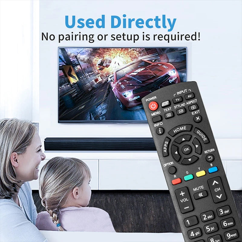 N2QAYB000933 Remote Control for Panasonic TV Models TH-42AS700A TH-50AS700Z TH-55AS670A TH-60AS700A