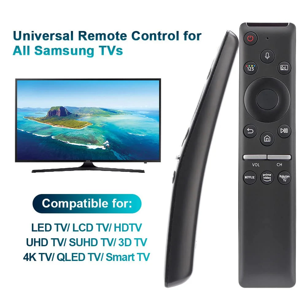 BN59-01330B Voice Remote for Samsung Smart TV LED QLED 4K 8K UHD HDR Curved with Netflix & Prime