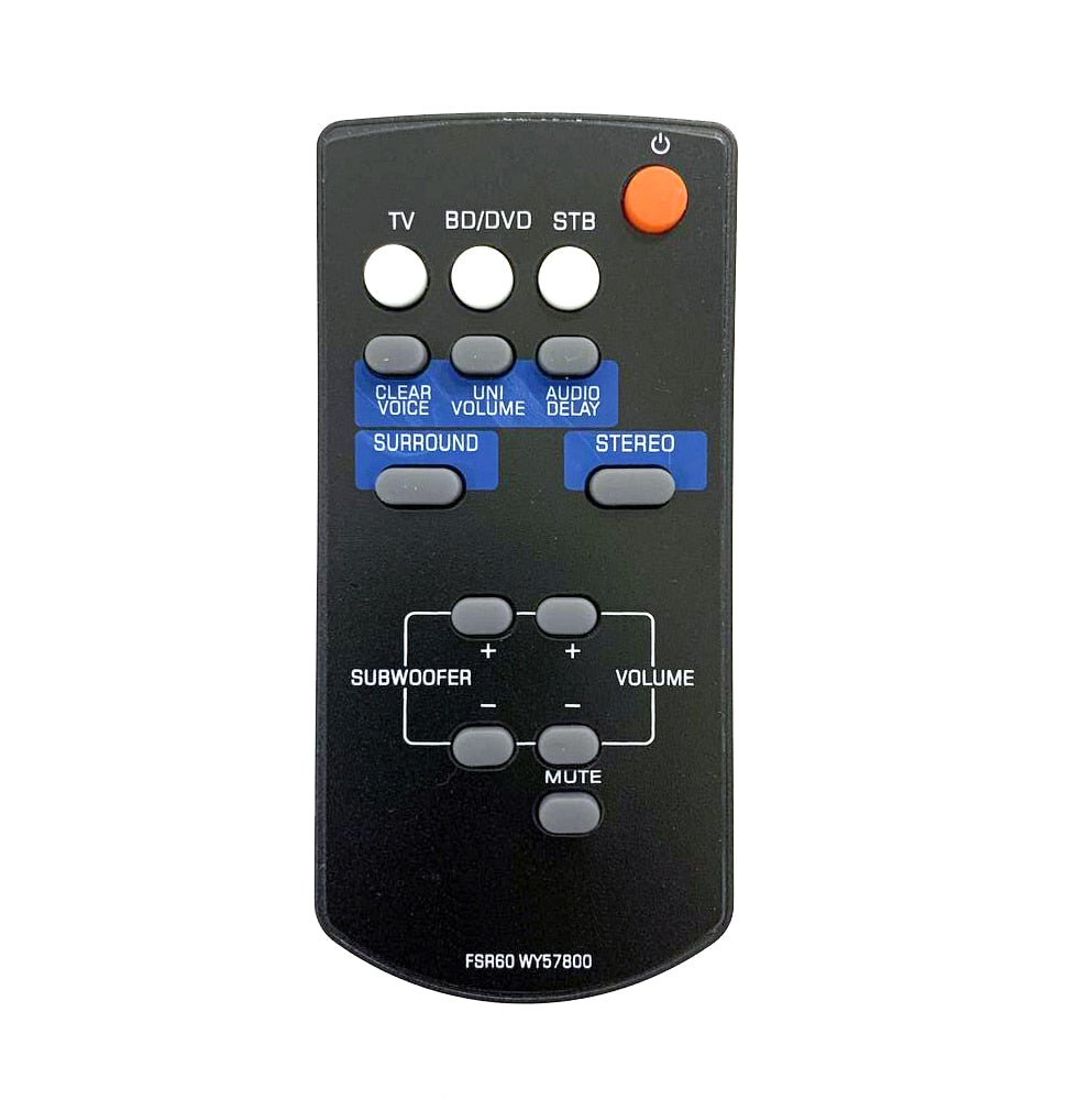 FSR60 WY57800 Remote Control for Yamaha Sound Bar WY57800 YAS101 YAS101BL ATS-1010 and YAS-101