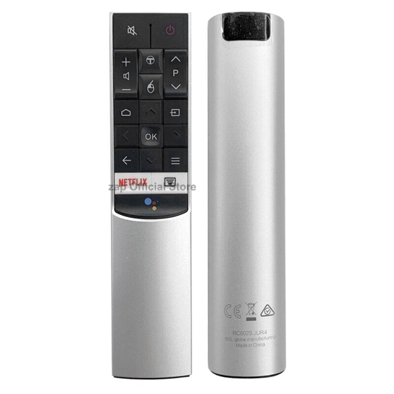 RC602S JUR4 for TCL Smart TV Voice Remote Control w/ Netfilx App P4 P6 C4 C6 C8 X4 X7 P8M Series TV