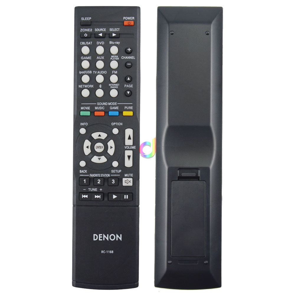 Remote Control for DENON Audio/Video Receiver RC-1168 C-1181 1169 1189 AVR1613 AVR1713