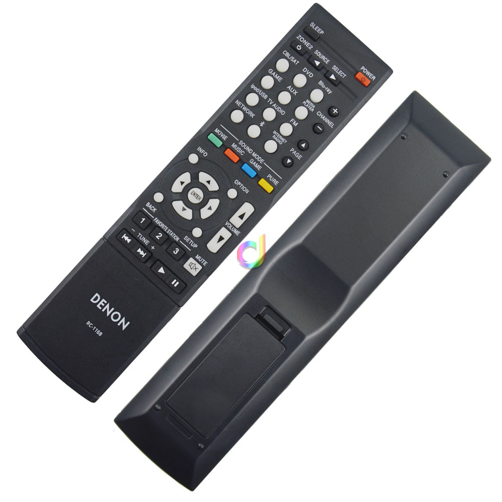 Remote Control for DENON Audio/Video Receiver RC-1168 C-1181 1169 1189 AVR1613 AVR1713