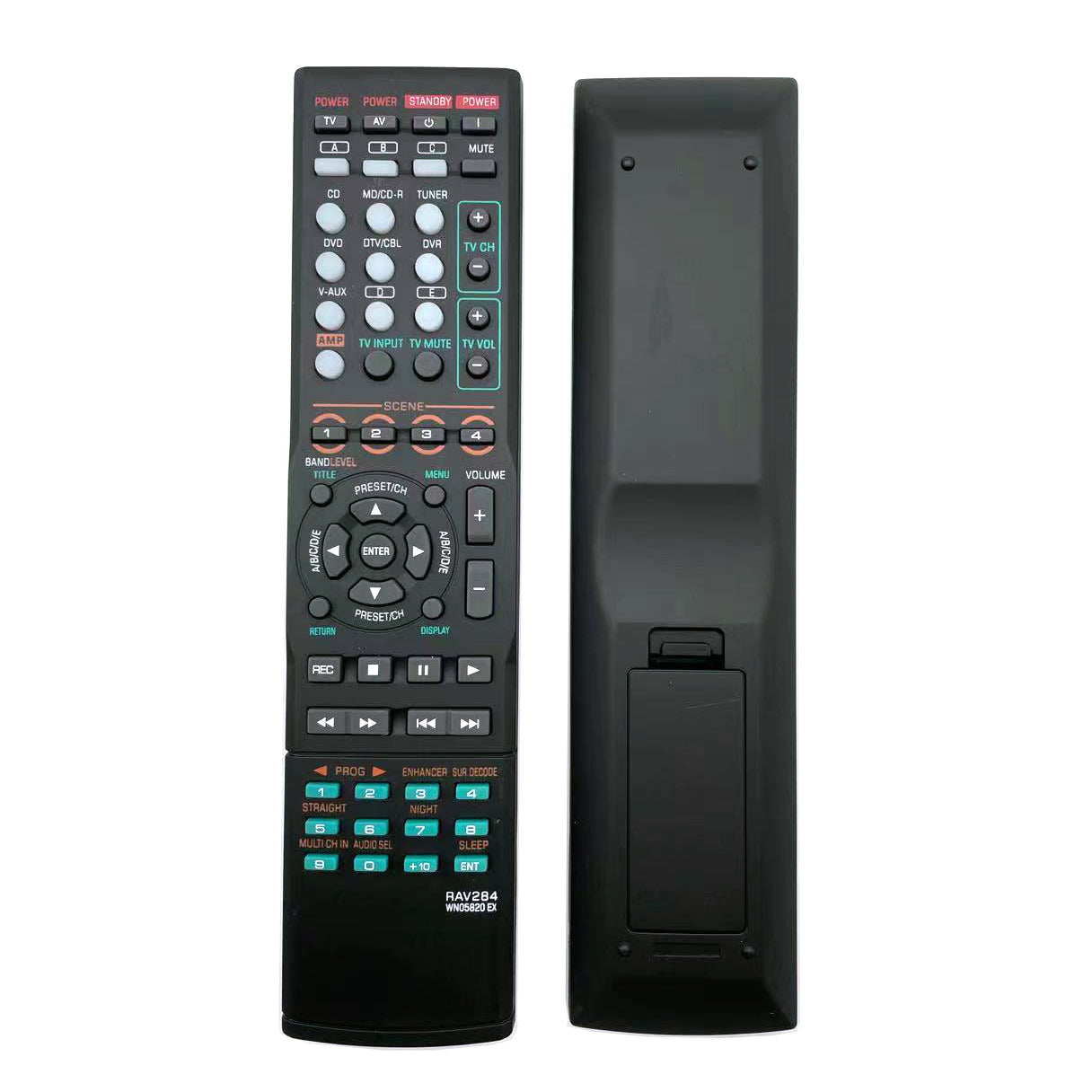 RAV284 WN05820EX Replace Remote for Yamaha AV Receiver RX-V363 RX-V363-B RX-V365