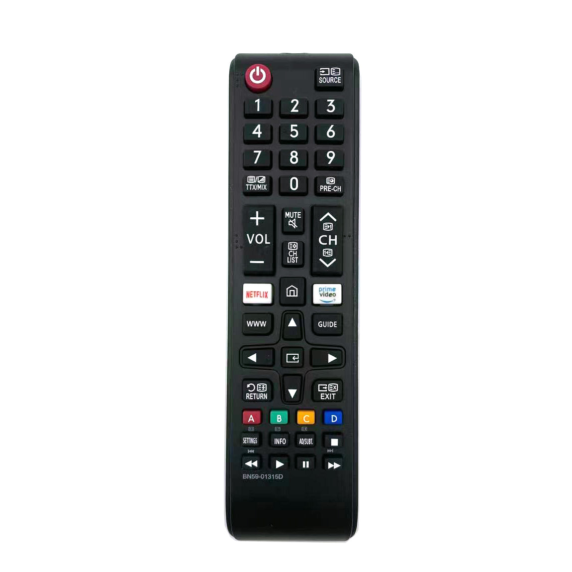 Universal TV Remote Control with NETFLIX, PRIME, VIDEO Rakuten TV Button for SAMSUNG Smart TV